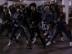 Animated GIF from Michael Jackson "Bad" music video