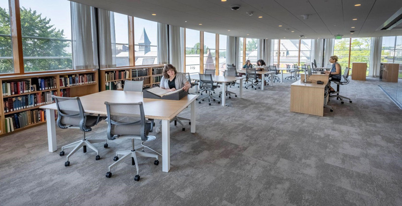 Photo of Smith College archives reading room