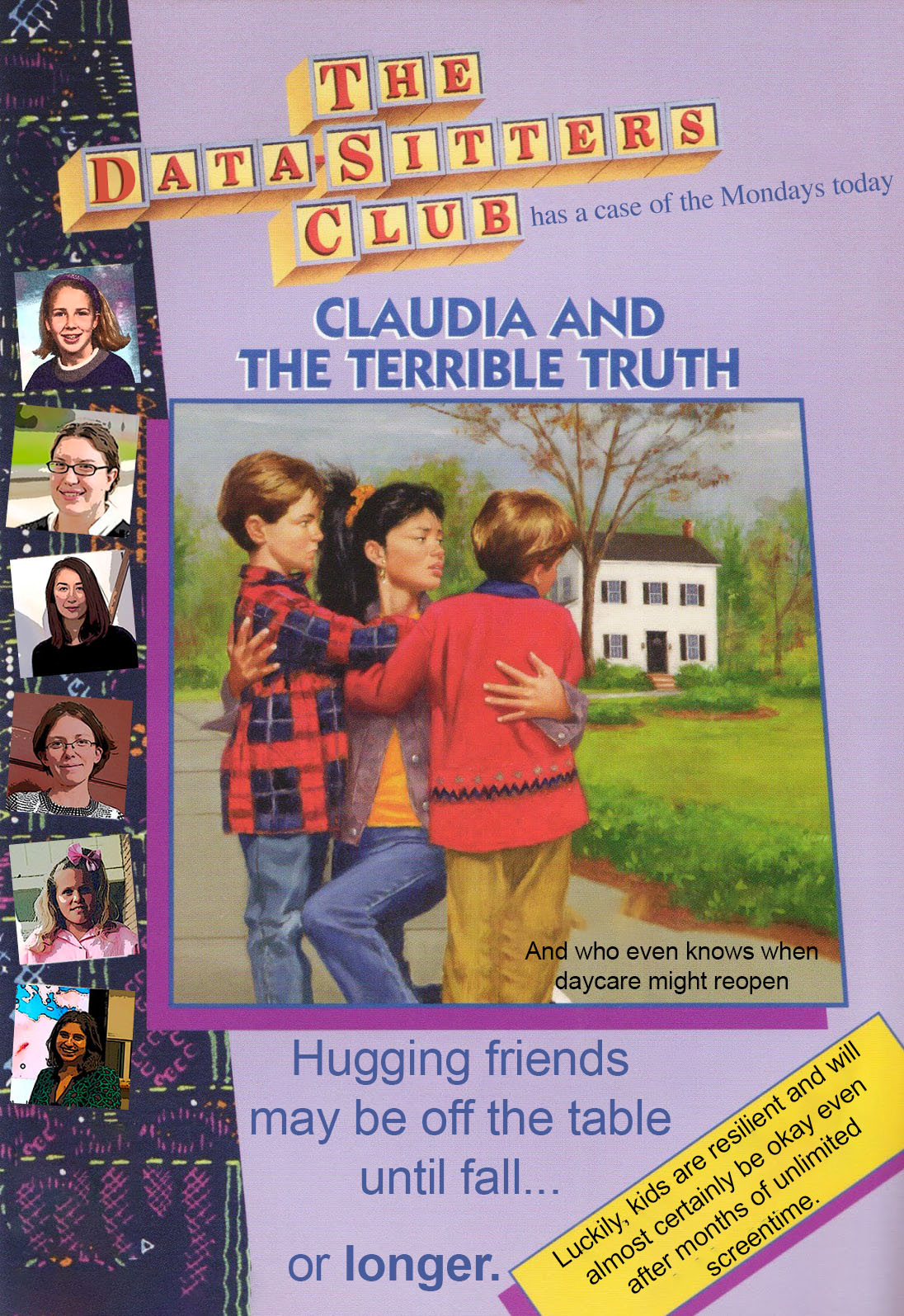 The terrible truth about hugs and childcare.