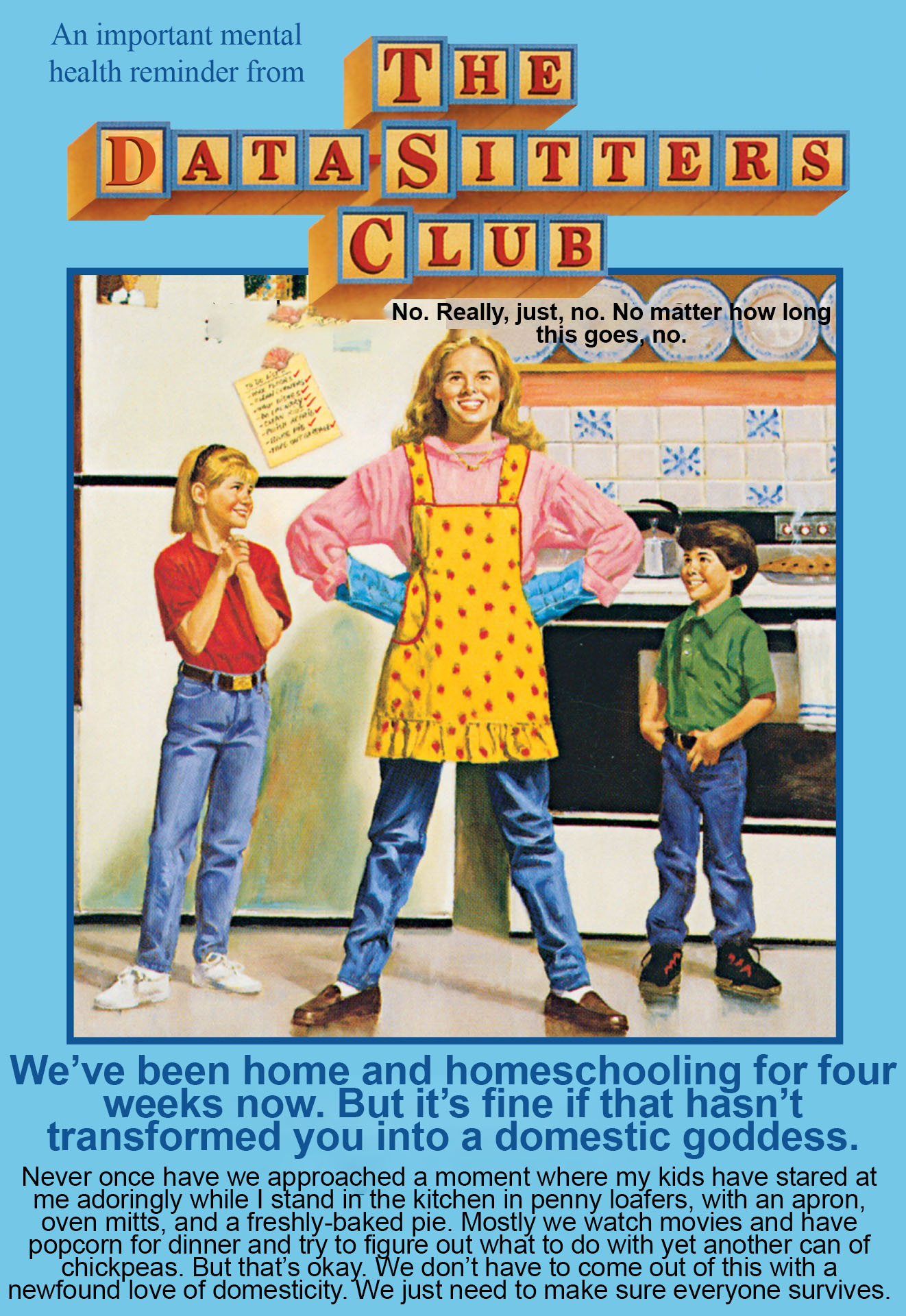It's okay to not be a domestic goddess.