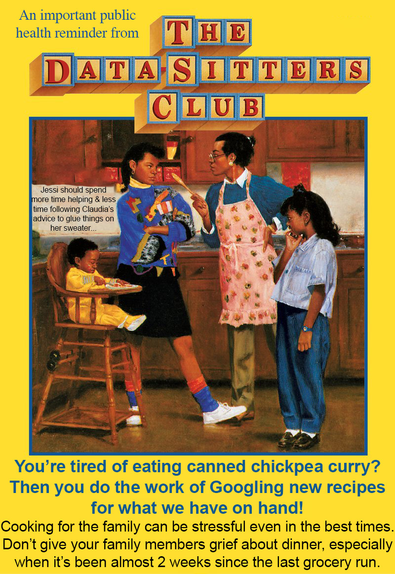 Help out around the house instead of complaining about having the same thing for dinner again
