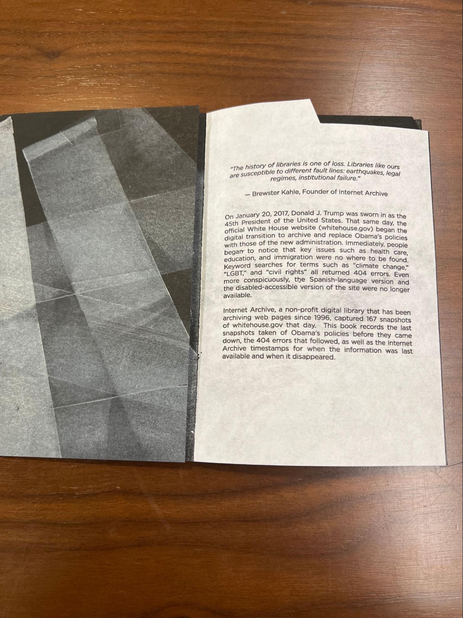 Inside page of The Record