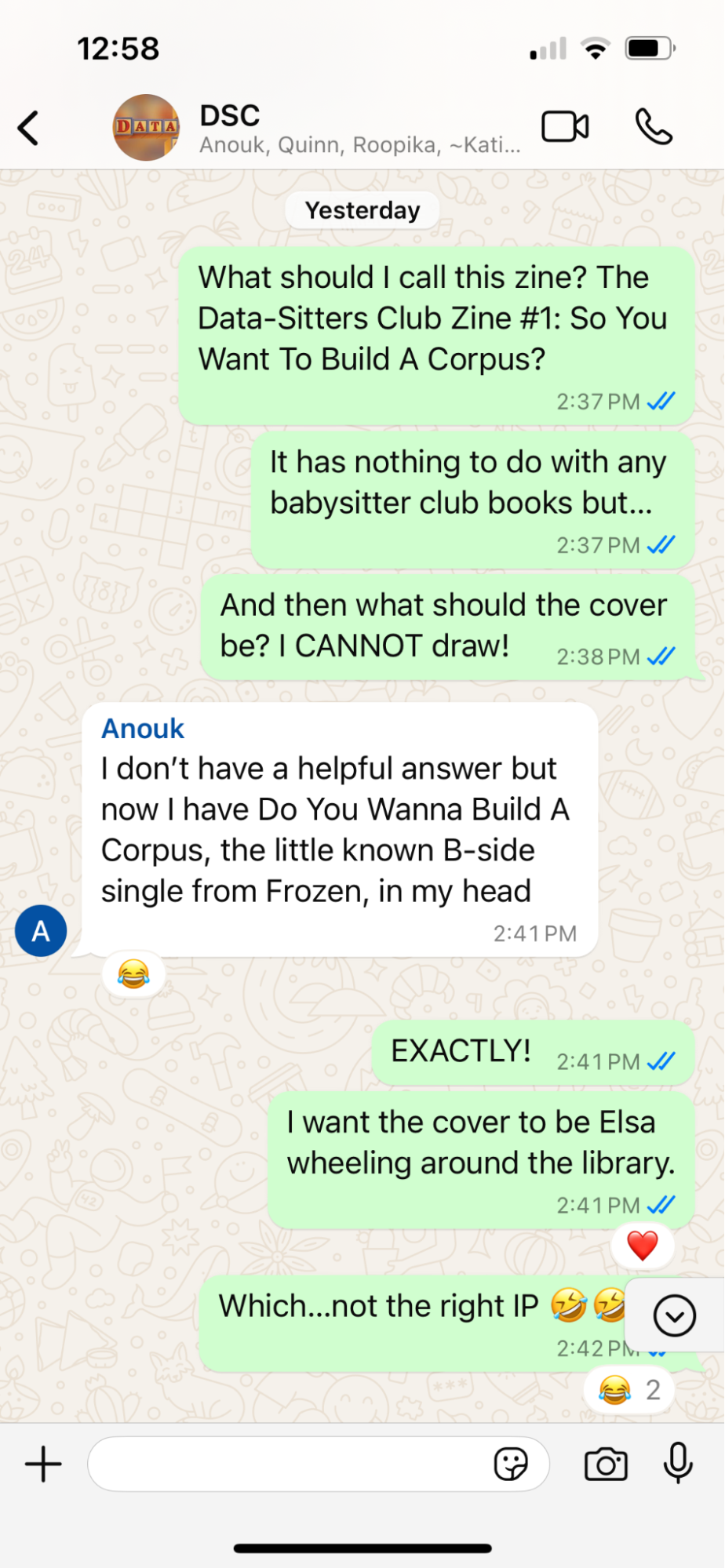 DSC WhatsApp chat