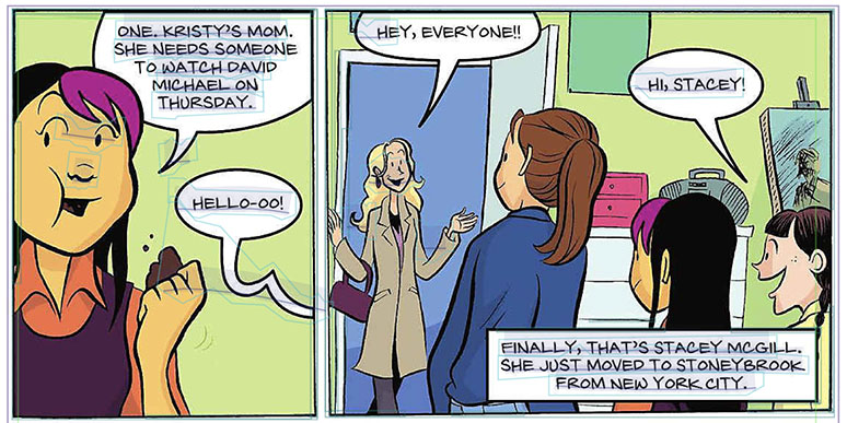 Failed layout analysis for HTR in Mary Anne Saves the Day graphic novel
